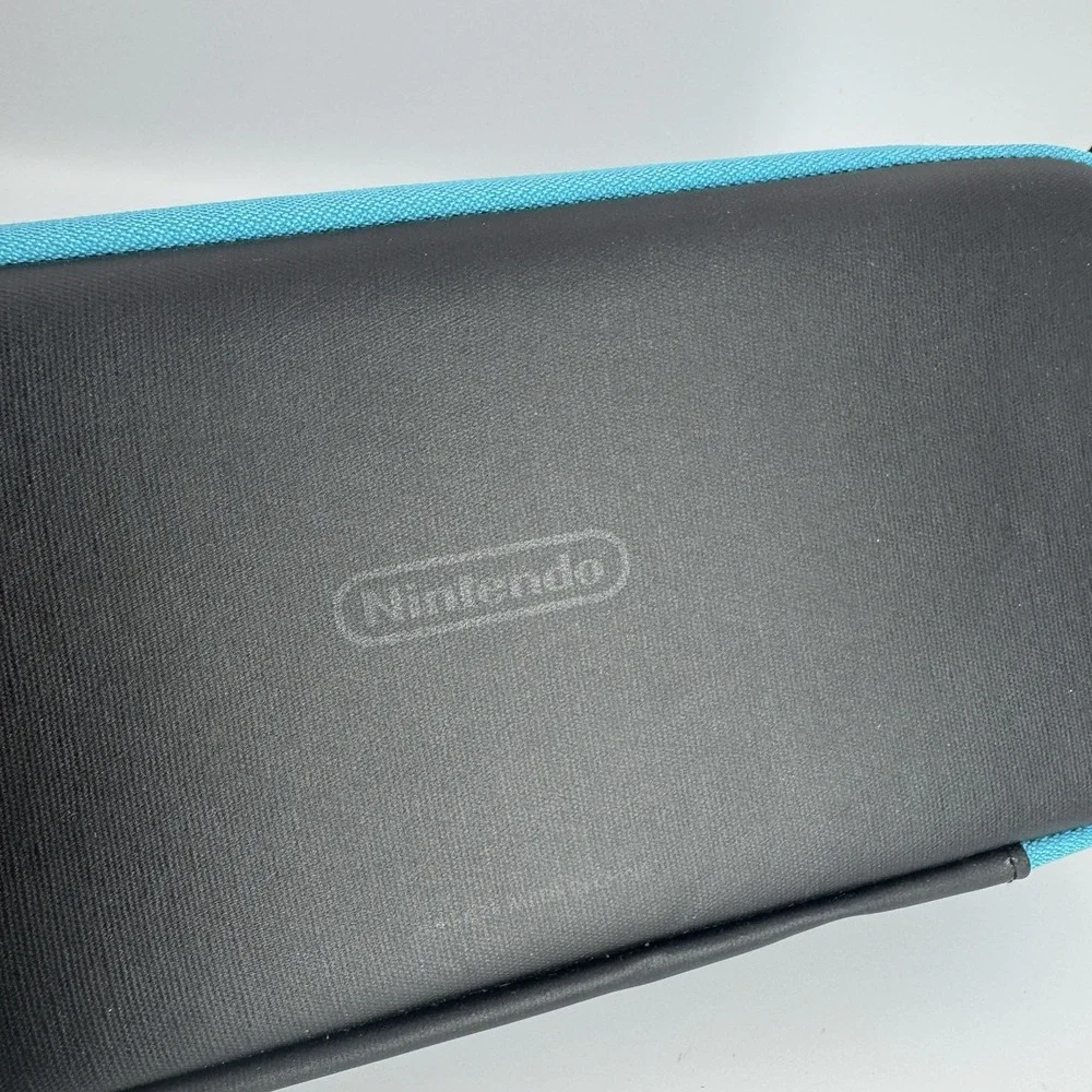 Official Nintendo Switch Black Blue Zippered Carrying Case Game Card Storage